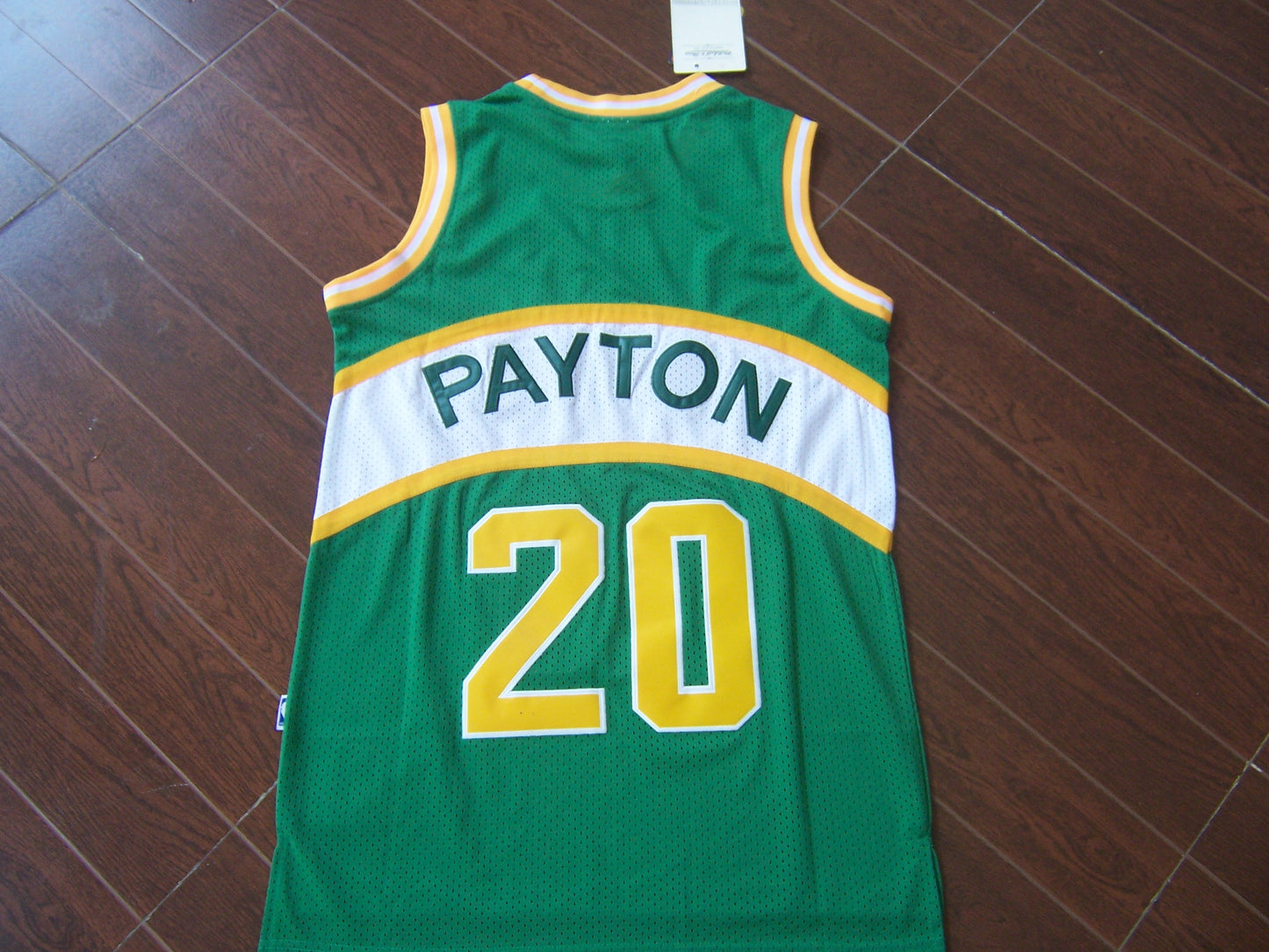 SuperSonics No. 20 Glove Gary Payton Green Jersey