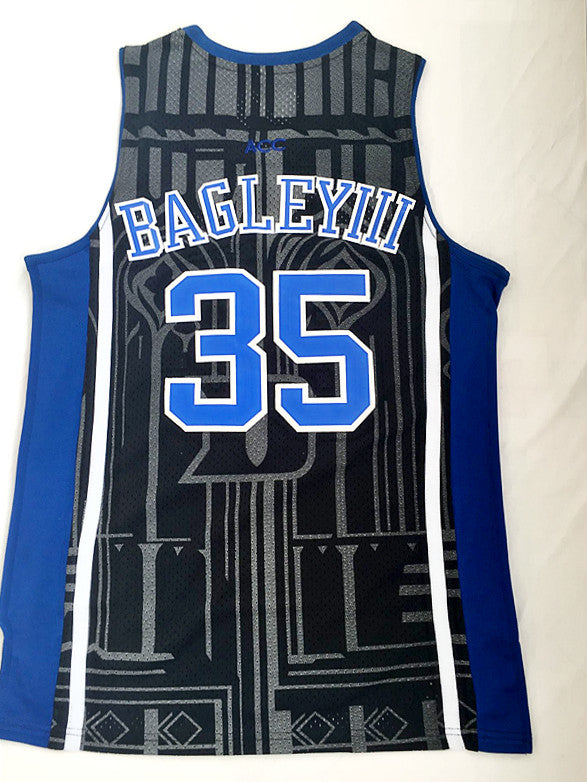 NCAA Duke University No. 35 Marvin Bagley III black embroidered jersey