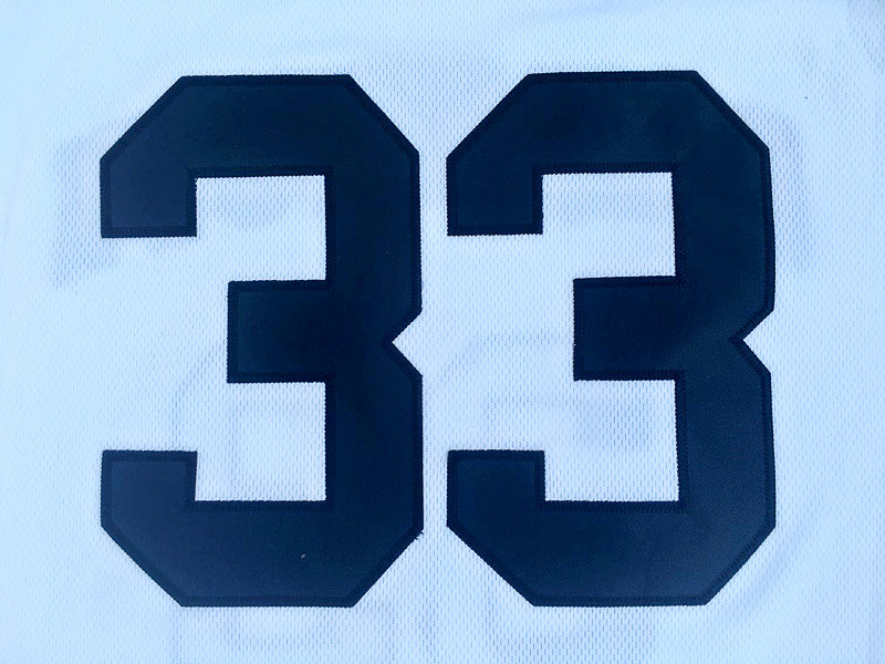 NCAA Georgetown University No. 33 Patrick Ewing White Jersey