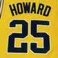 NCAA University of Michigan No. 25 Juwan Howard's ultimate mesh yellow jersey