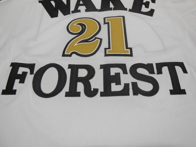 NCAA Wake Forest University No. 21 Duncan White Jersey