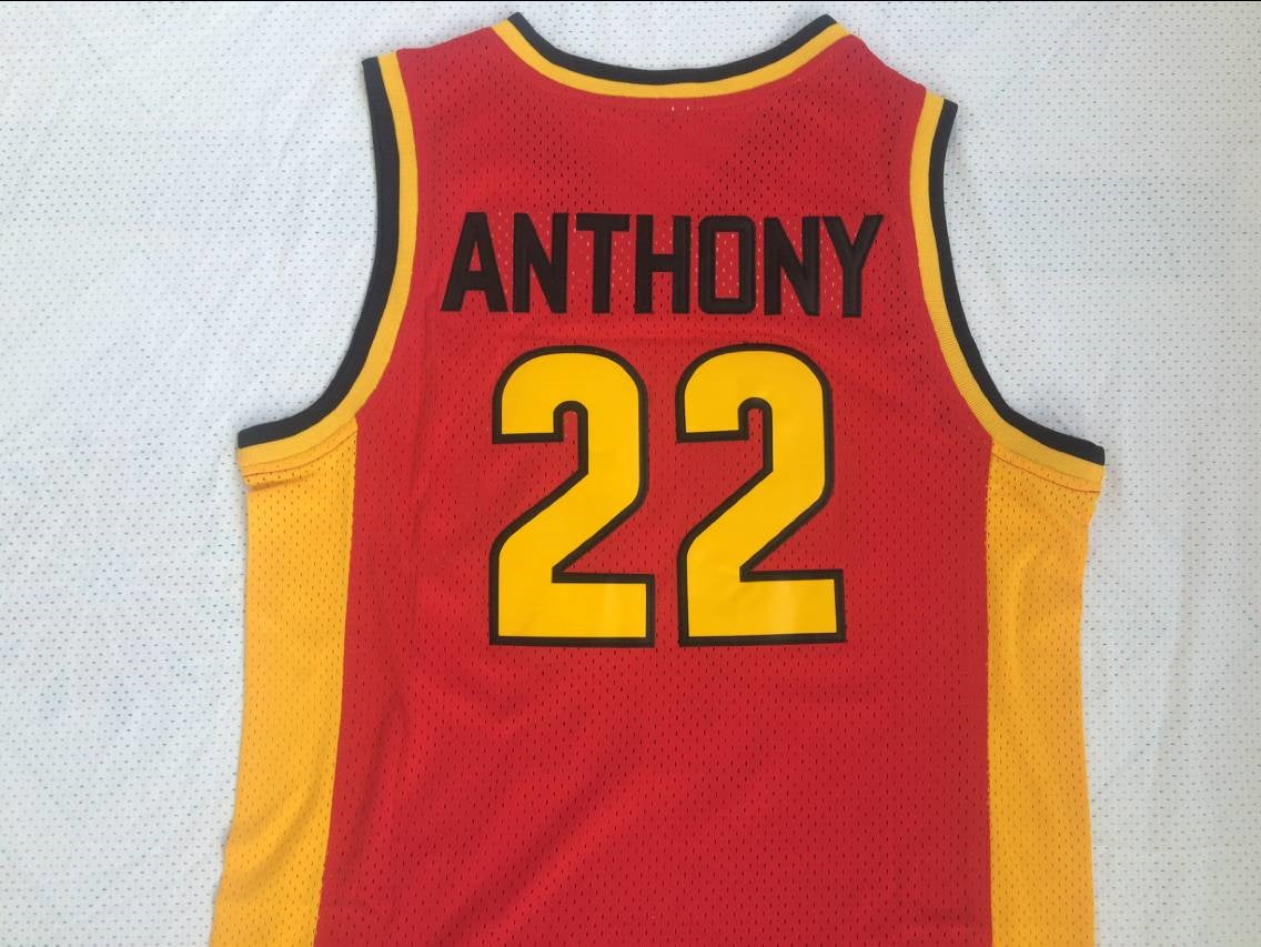 NCAA Oak Hill High School No. 22 Anthony red top mesh jersey