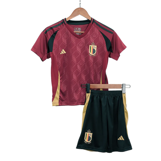 BELGIUM EURO HOME SOCCER KIDS KIT 2024