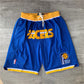 Indiana Pacers JUST DON co-branded retro shorts