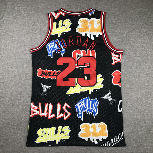 Bulls #23 Graffiti Jersey