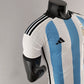 2022 FIFA World Cup Player Version Argentina National Team Home Jersey