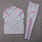 2022/2023 Lyon Half-Pull Training Suit Grey Football Shirt