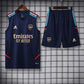 2023/2024 Arsenal pre-match training Blue Jersey+Shorts