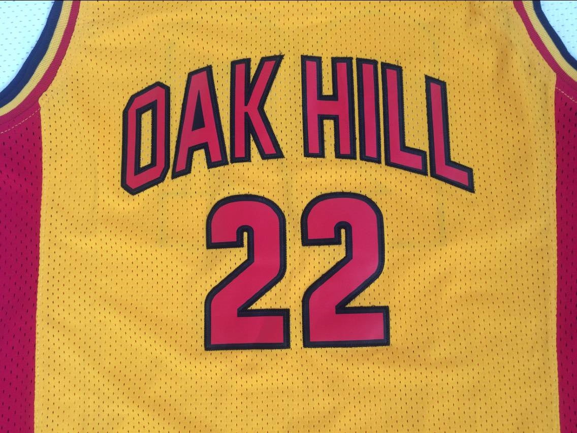 NCAA Oak Hill High School No. 22 Anthony Yellow Premium Mesh Jersey