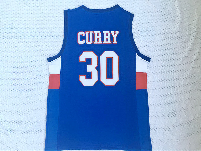 Curry No. 30 High School Blue Jersey