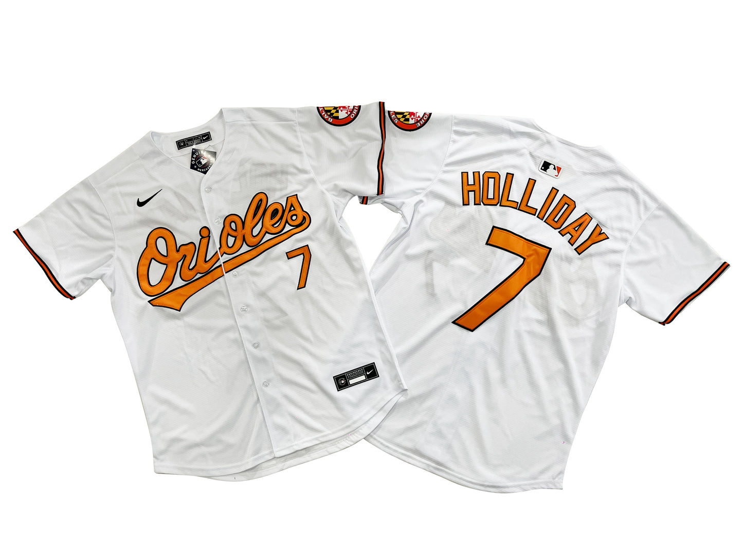 Men's Baltimore Orioles #7 Jackson Holliday  White Home Limited Player Jersey