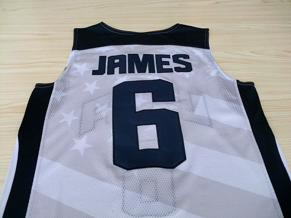 2012 American Dream Team No. 6 James White Embroidered Jersey