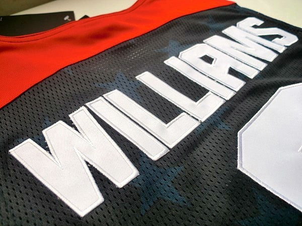 2012 American Dream Team Nr. 8 Blau besticktes Trikot Deron Williams