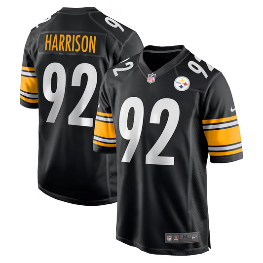 Men's Pittsburgh Steelers James Harrison Black Retired Game Jersey