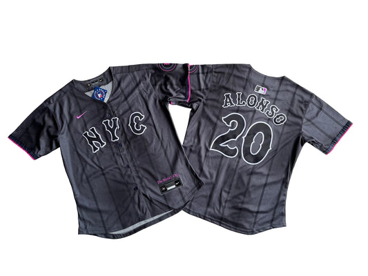 Women's New York Mets Pete Alonso #20 Graphite 2024 City Connect Limited Player Jersey