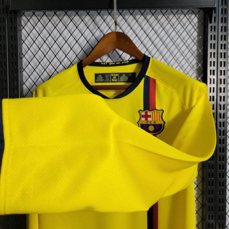 2008/2009 Retro Long Sleeves Barcelona Away Football Shirt 1:1 Thai Quality