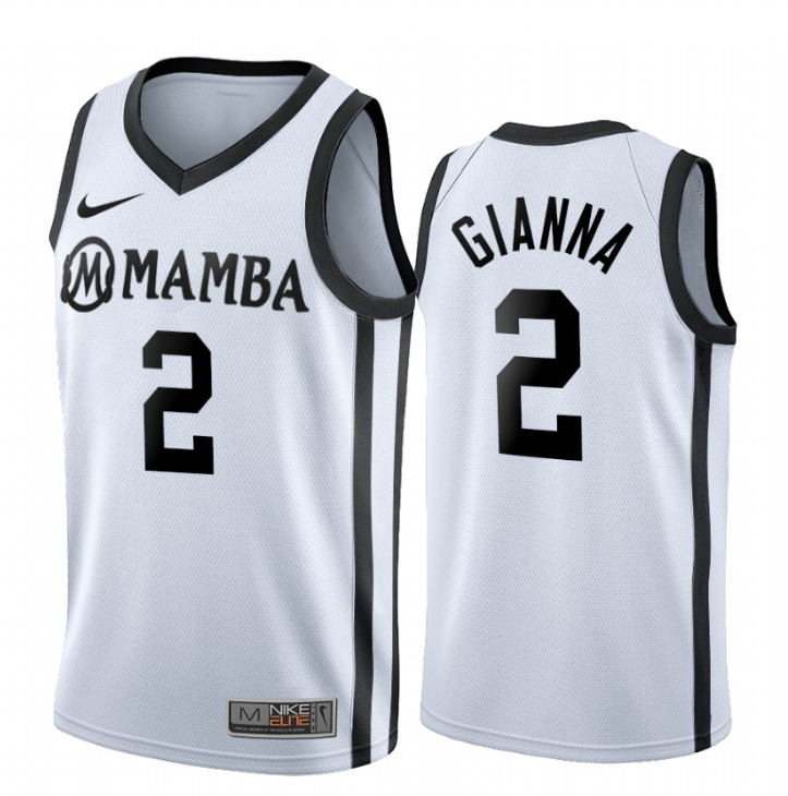 NCAA Kobe Bryant's daughter No. 2 GIGI white jersey