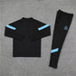 2022/2023 Olympique de Marseille Half-Pull Training Suit Black Football Jersey