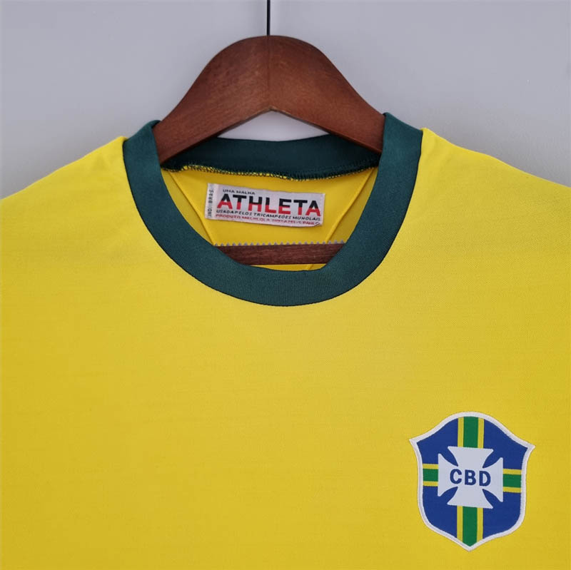 1970 Retro Brazil Home Soccer Jersey