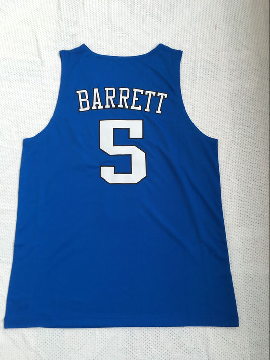 NCAA Duke University No. 5 R.J. Barrett Blue Embroidered Jersey