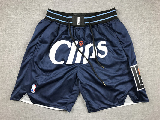 Pocket Pants 24 Clippers Navy City Edition Shorts