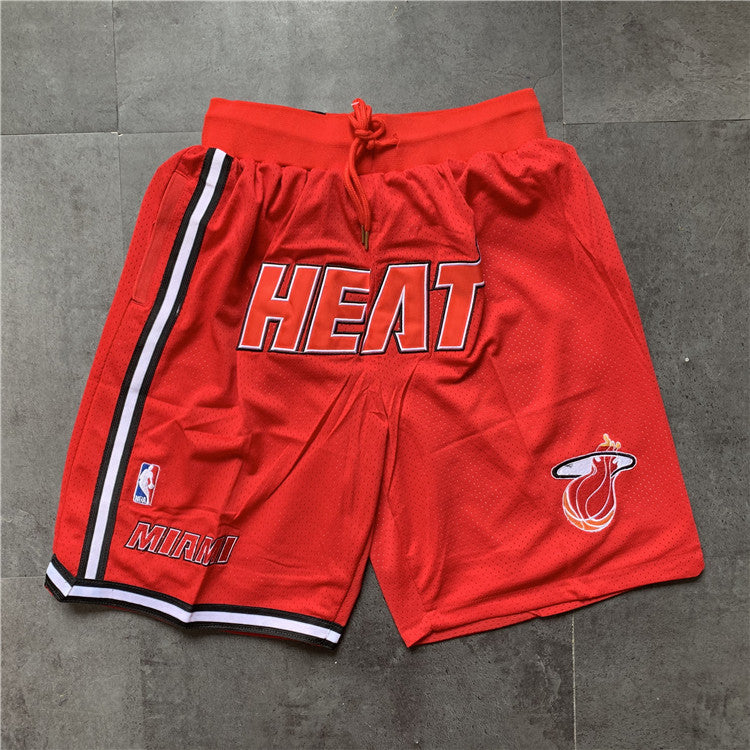 Miami Heat JUST DON retro shorts red