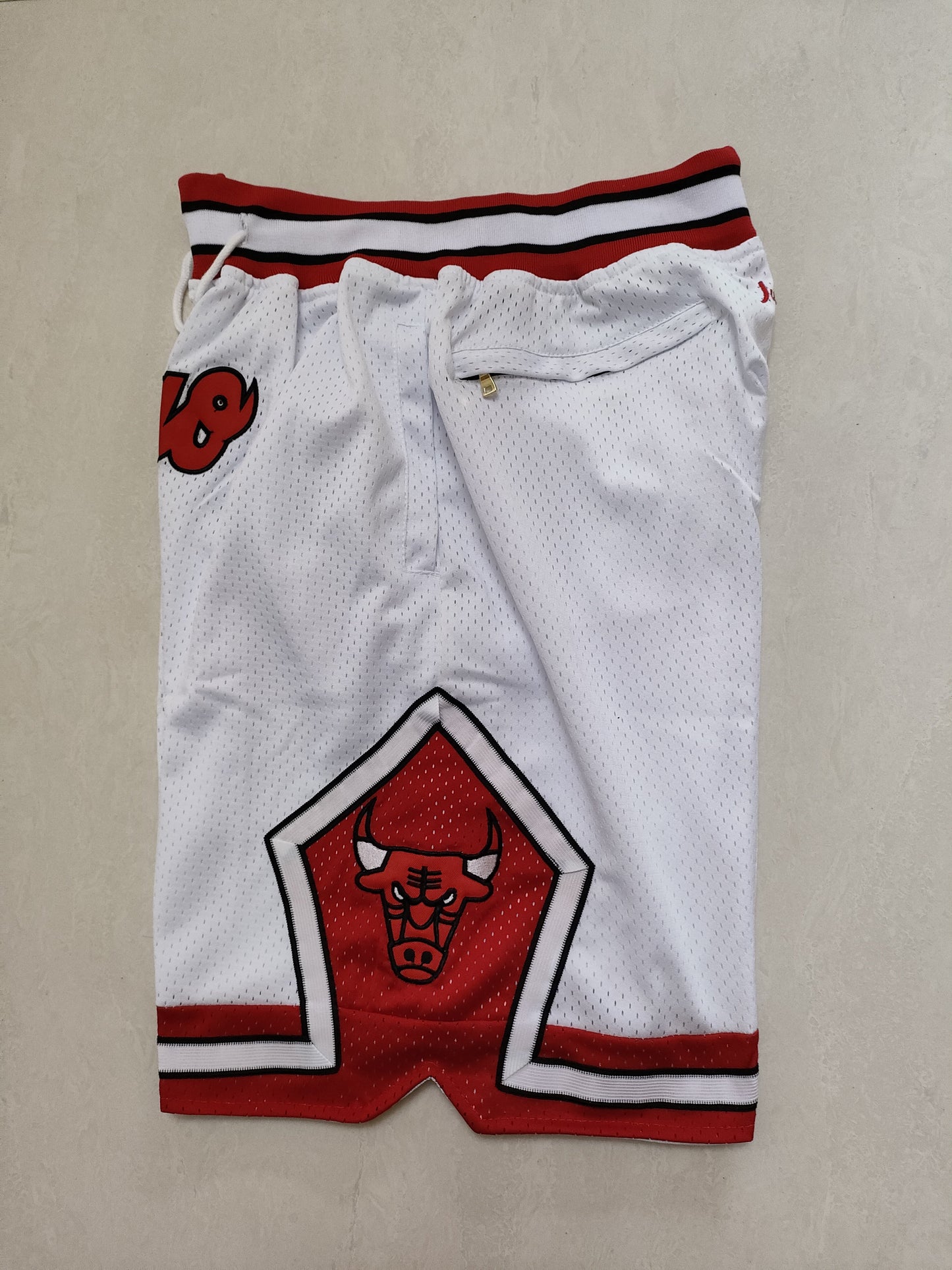 Chicago Bulls white one-piece pocket pants