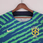 2022 Brazil Pre-Match Suit Green Blue Jersey