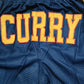 Golden State Warriors Dark Blue Curry Championship Edition Fully Densified Embroidered Pocket Shorts