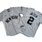 Men's New York Yankees Derek Jeter #2 Gray Away Limited Player Jersey