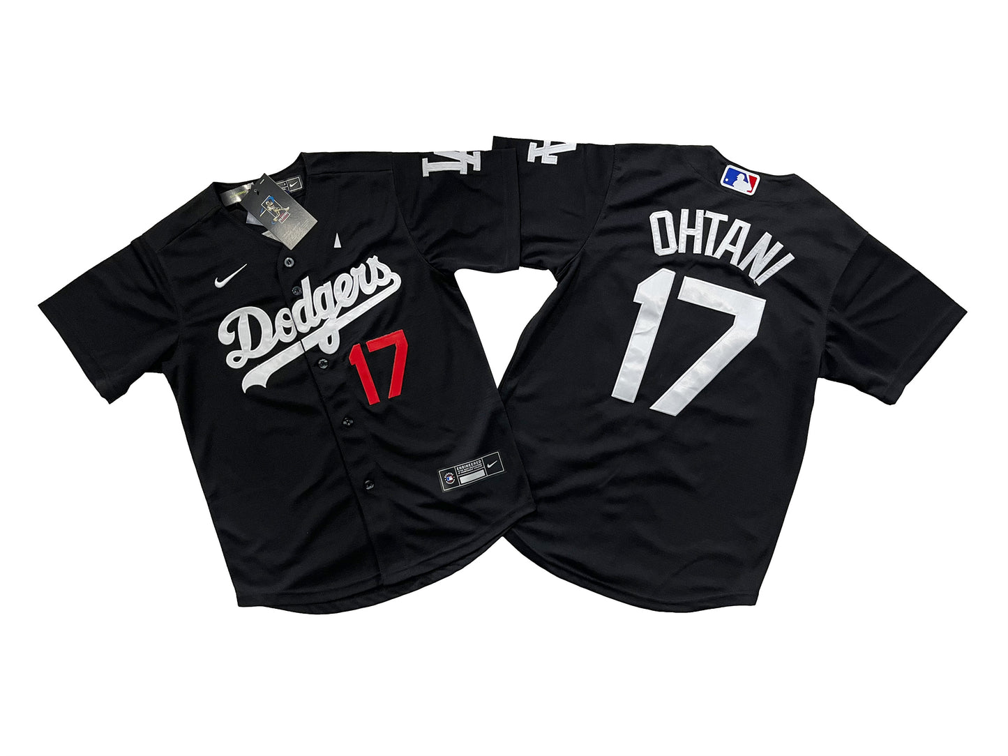 KID Youth Los Angeles Dodgers #17 Shohei Ohtani  Royal Black Jersey