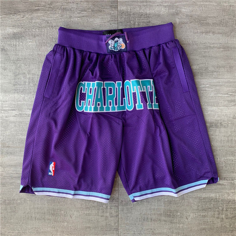 Charlotte Hornets JUST DON retro collaboration pants