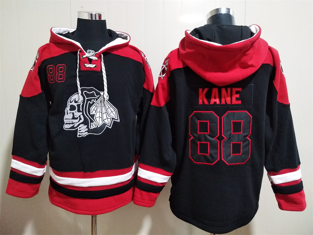 Chicago Blackhawks Kapuzenpullover #88 KANE (Totenkopf)