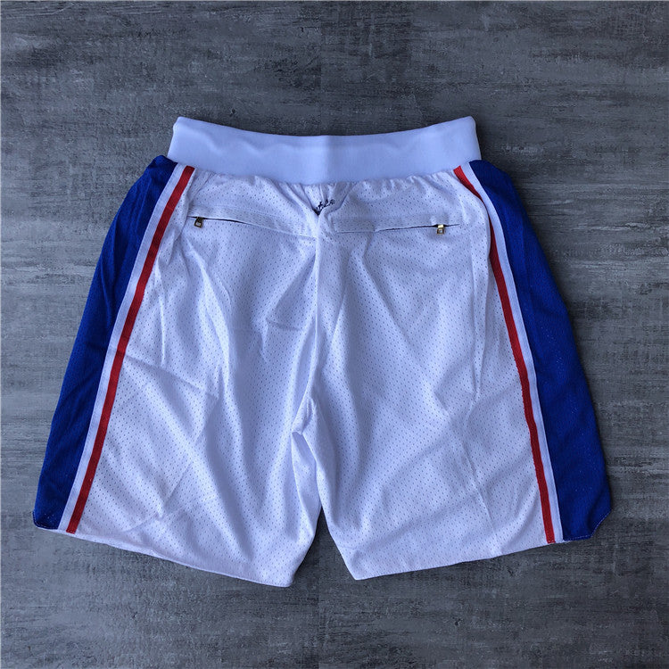 Philadelphia 76ers JUST DON co-branded shorts-white