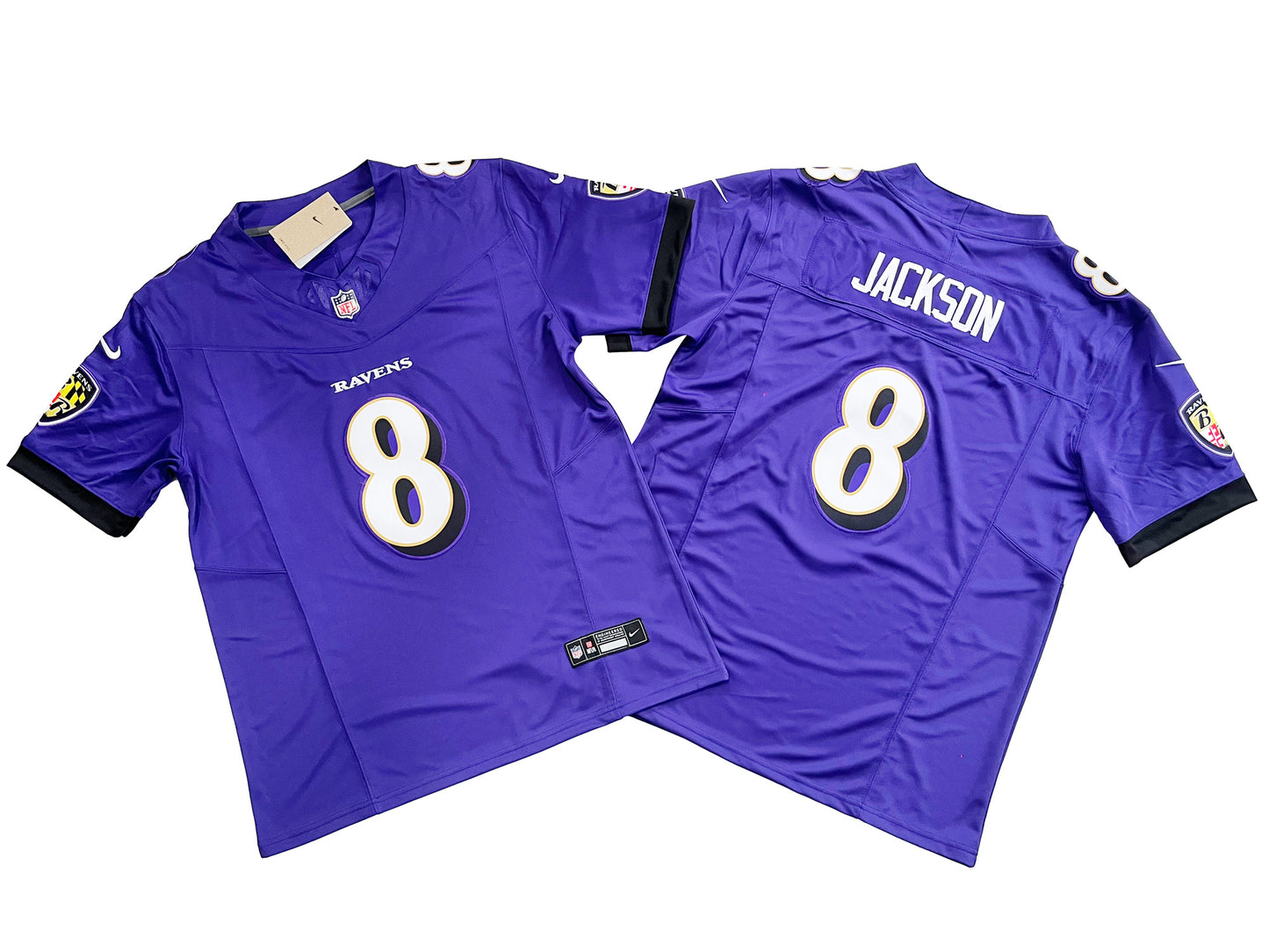 Baltimore Ravens 8# Lamar Jackson  Vapor F.U.S.E. Limited Jersey