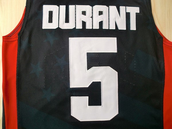 2012 American Dream Team No. 5 Durant Blue Embroidered Jersey