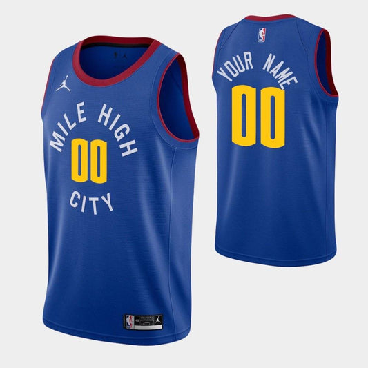 Custom Denver Nuggets Statement Jersey