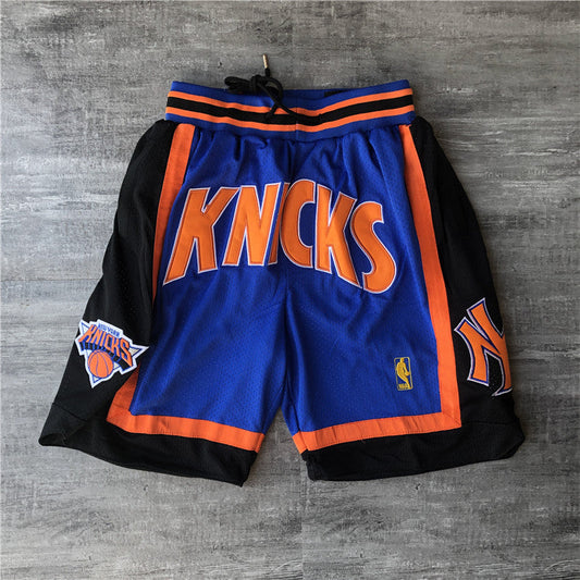 New York Knicks JUST DON co-branded shorts-blue shorts