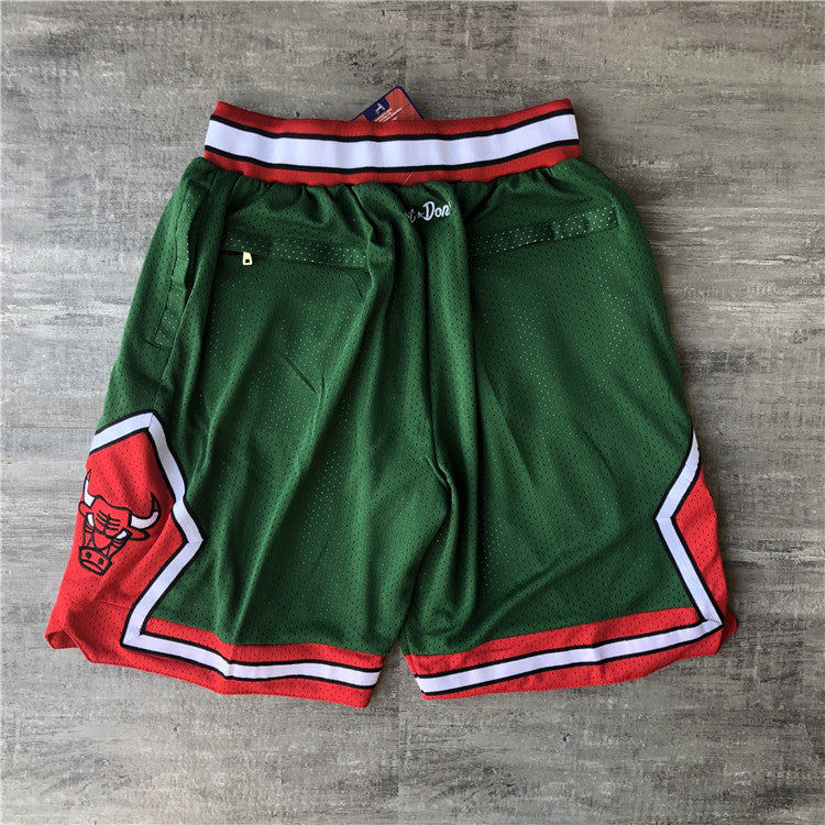 Chicago Bulls JUST DON joint pants championship logo-white shorts