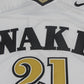 NCAA Wake Forest University No. 21 Duncan White Jersey