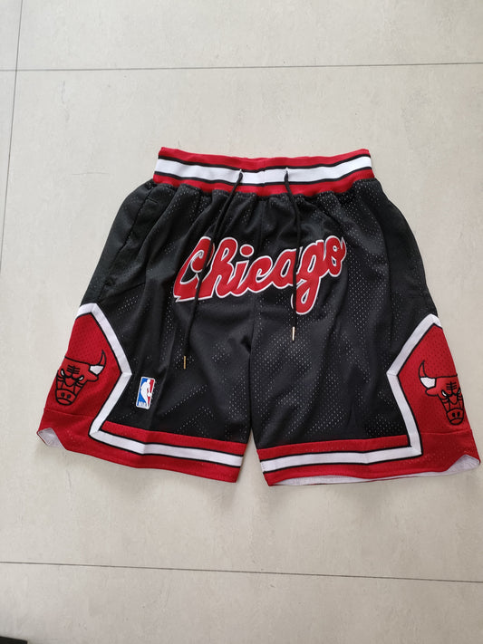 Chicago Bulls black one-piece pocket pants