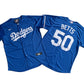 Los Angeles Dodgers 50# Mookie Betts Royal Blue Jersey