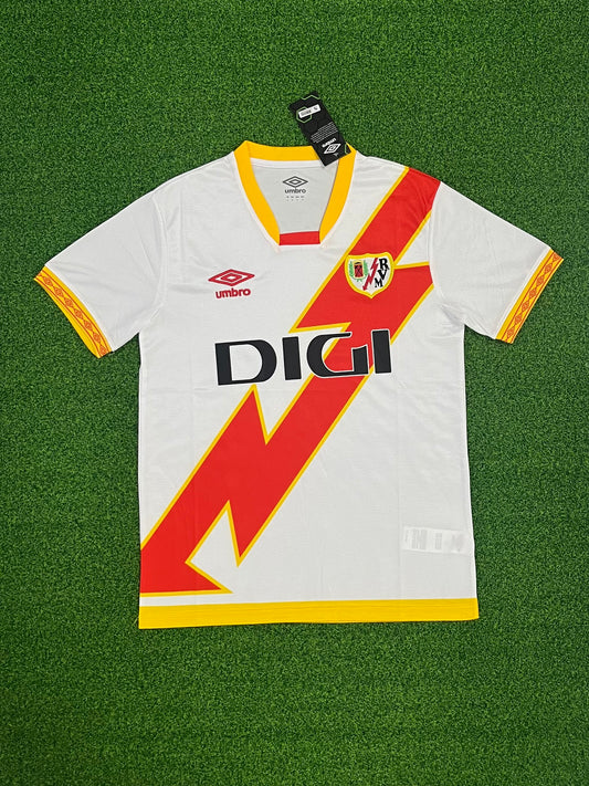 2425 Rayo Vallecano Home Jersey. Embroidered Fan Edition