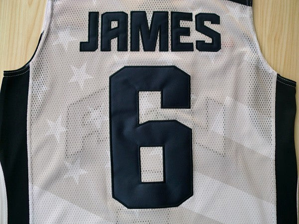 2012 American Dream Team No. 6 James White Embroidered Jersey