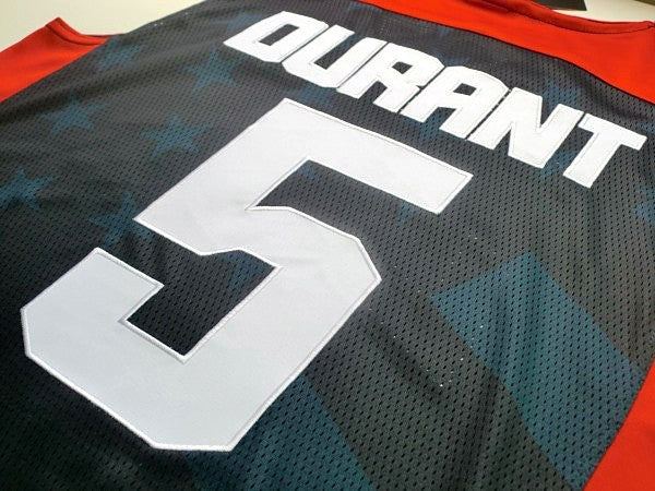 2012 American Dream Team No. 5 Durant Blue Embroidered Jersey