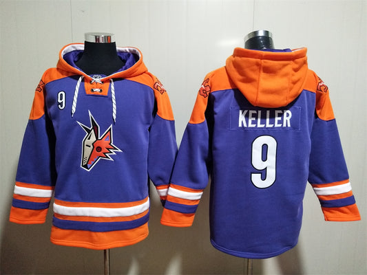 Arizona Coyotes Hoodie #9 KELLER (Purple)