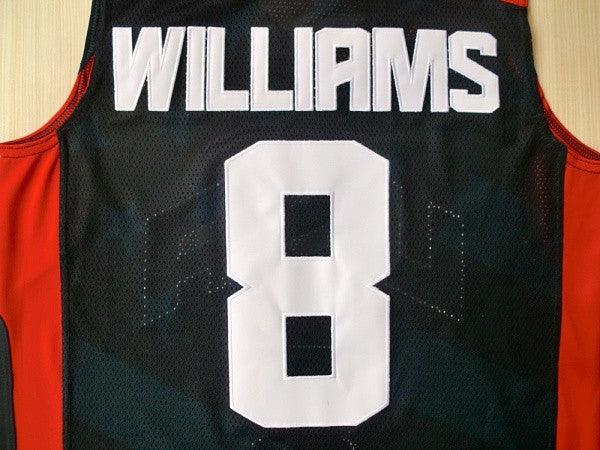 2012 American Dream Team No. 8 Deron Williams Blue Embroidered Jersey