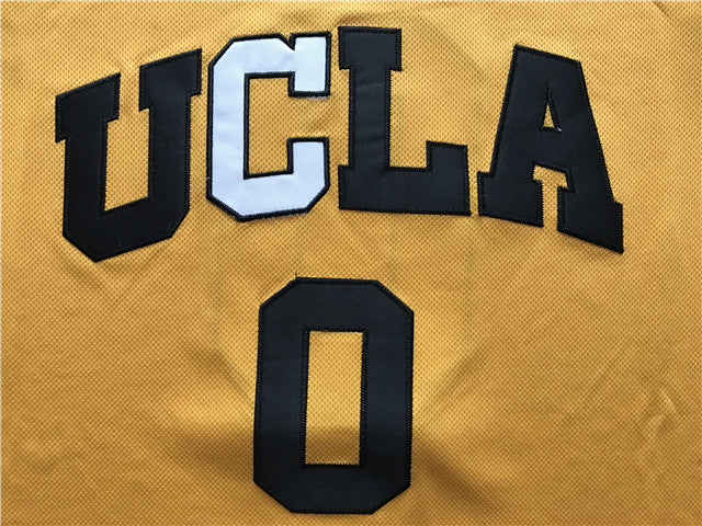 NCAA UCLA No. 0 Westbrook Yellow Jersey