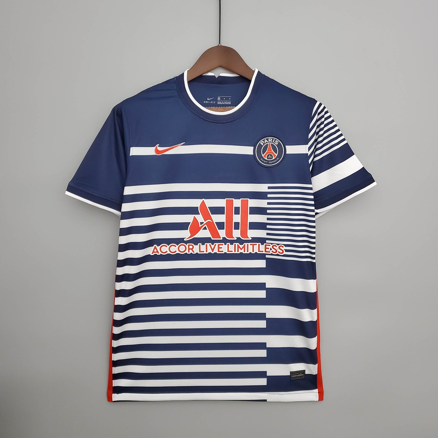 2021/2022 Psg Paris Saint-Germain Training Wear White And Blue