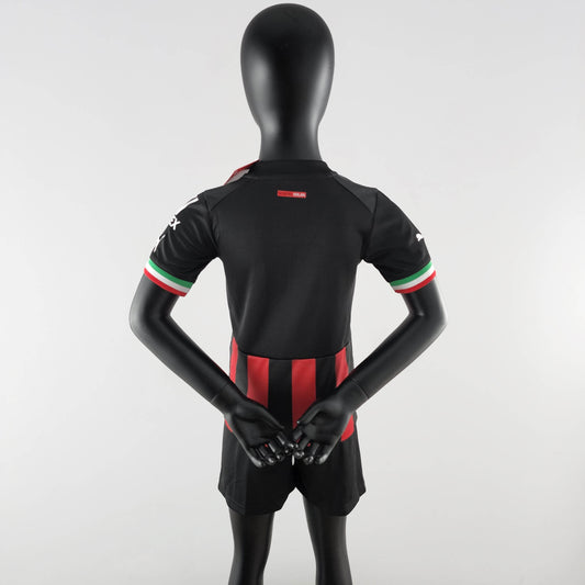 2022/2023 AC Milan Home Soccer Jersey 1:1 Thai Quality Kids Size